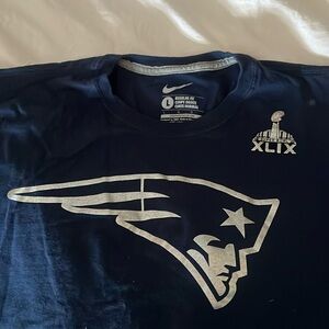 Patriots 49 championship tshirt. Sz L